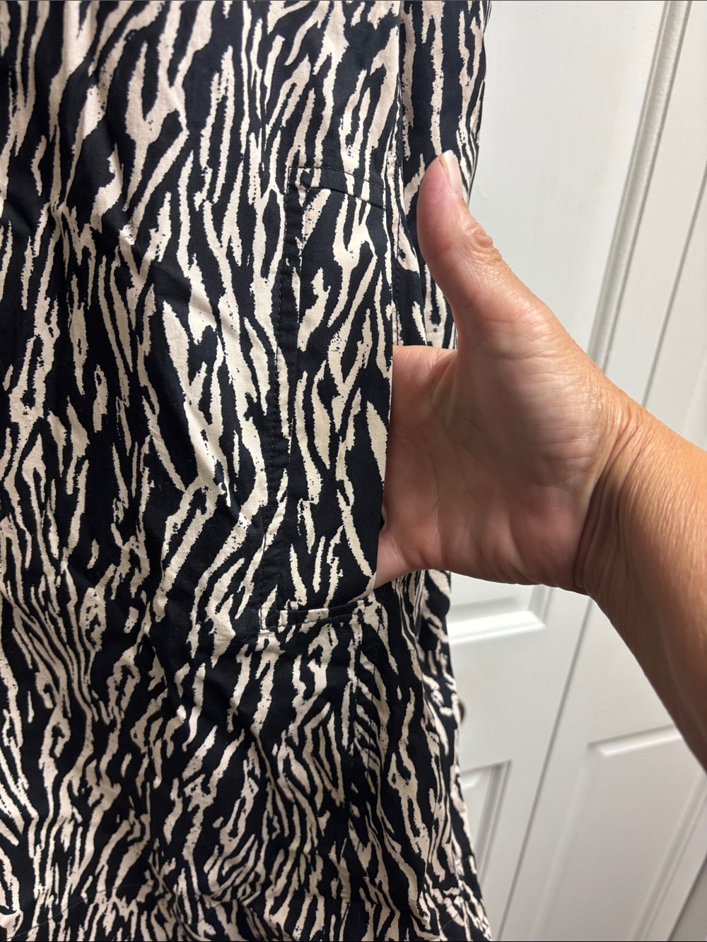 Maeve Black & White Zebra Print Dress - 3X - Picture 3 of 6